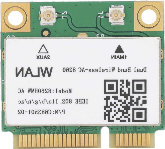 Netwerkkaart, voor Qualcomm Atheros AR9565 QCWB335 150M -PCI-E Bluetooth-netwerkkaart universeel, 2,4 G Bluetooth-netwerkkaart voor HP/Dell/enz