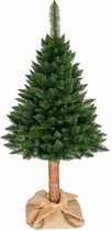 Sapin de Noël artificiel 220 cm - sapin avec tronc en bois