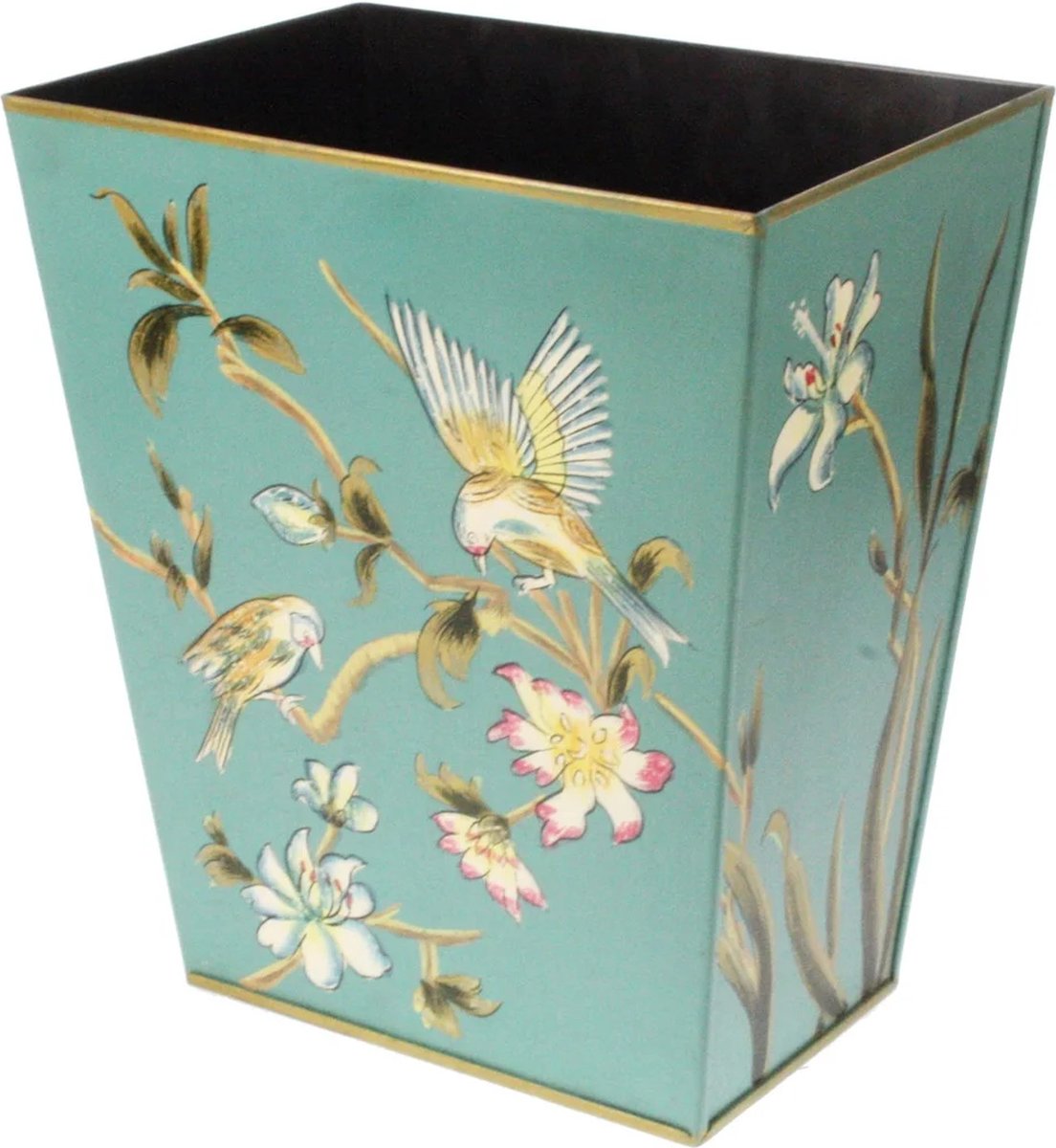 Prullenbak RH Vogel turquoise, 27x18,5x30,5cm