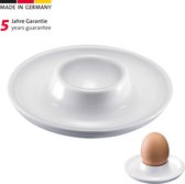 Westmark 3 eierdopjes, rond, stapelbaar, ø 10 cm, hoogwaardige kunststof, Punto, wit, 20622270