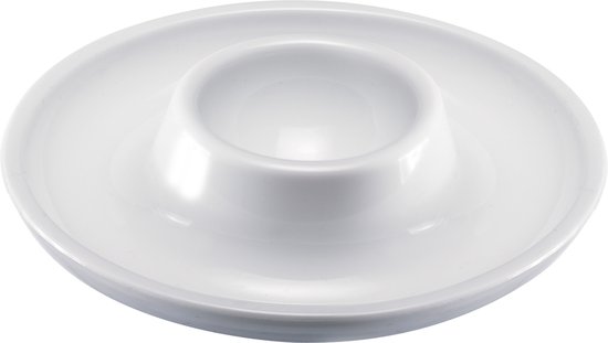 Westmark 3 eierdopjes, rond, stapelbaar, ø 10 cm, hoogwaardige kunststof, Punto, wit, 20622270