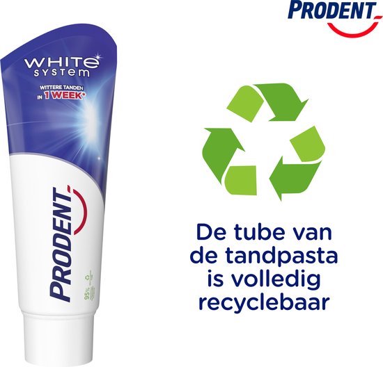 Prodent Tandpasta - White System - met een natuurlijk witmakend ...