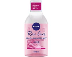 NIVEA Rose Care Micellair Water voor Gezicht & Ogen - met Bio Rozenwater - Cleanser - Make up Remover - Reinigingswater- 400ml