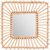 Miroir rotin 40x40cm