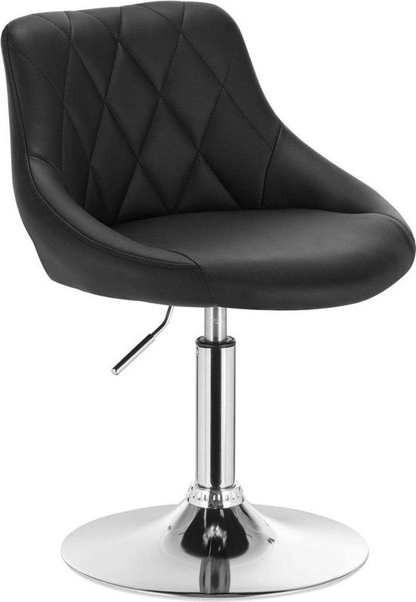 Bolt Edge Luxe Barkruk - Industrial - Donkergrijs - Set van 2 - Barstoelen met Rugleuning - Keukenstoel - In Hoogte Verstelbaar - Velvet