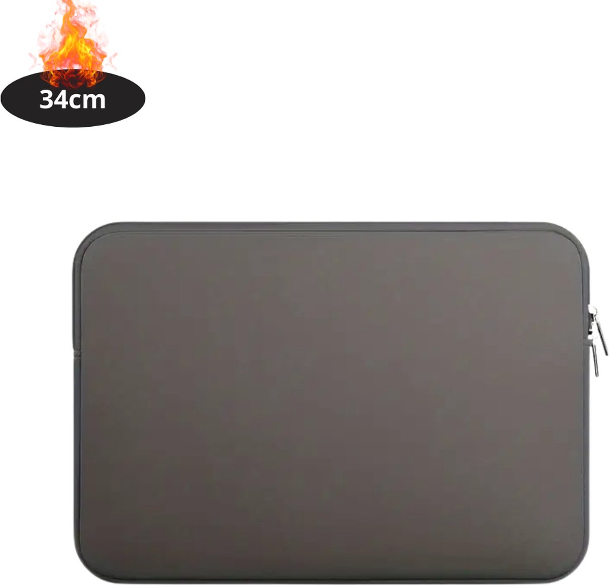 Bovista Laptoptas Krasbestendig - Laptop Sleeve - Rugtas - Schoudertas - Laptoshoes - Kantoortas - Dames & Heren - 13 Inch - Grijs