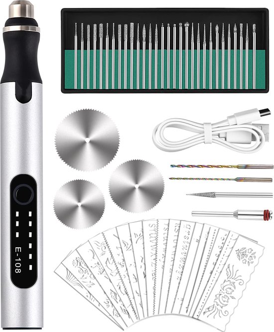 Mini Elektrische Graveerpen Set voor Beginners
