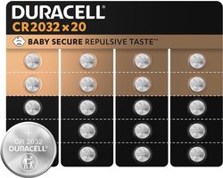 Duracell 2032 Lithium-knoopcelbatterijen - 3V, CR2032 - 20 stuks