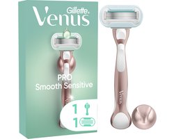 Gillette Venus Pro Smooth Sensitive Scheersysteem - Voor de Gevoelige Huid - 1 Handvat + 1 Scheermesje