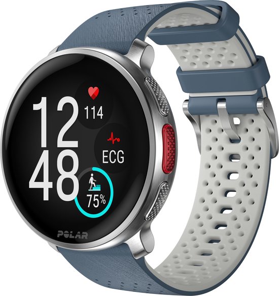 Polar VANTAGE V3 Sport Smartwatch met GPS - Blauw/Zilver