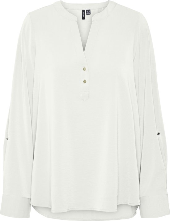 Vero Moda Blouse Vmani Ls Top Wvn Ga Noos 10314638 Snow White Dames Maat - M