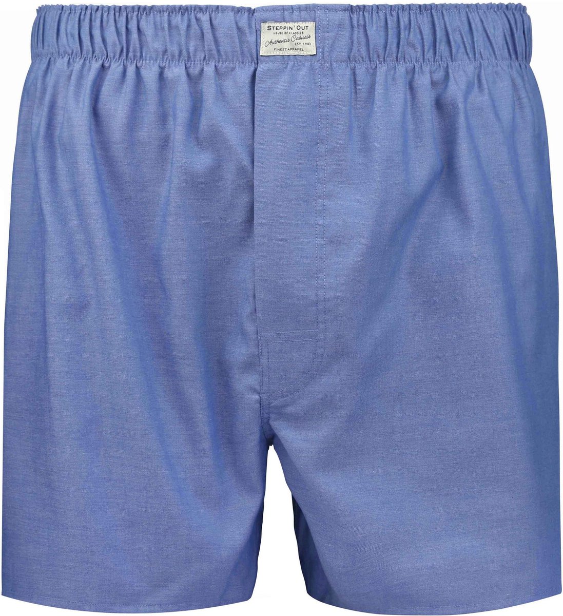 Steppin' Out Boxershort Oxford Blauw - Maat S - Heren - Boxershorts