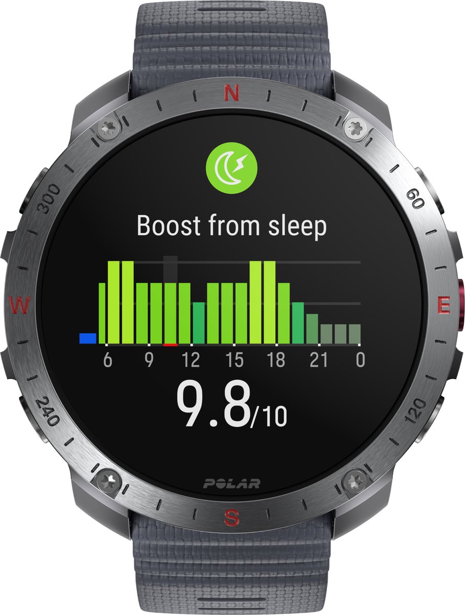 Polar Grit X2 Pro Premium Outdoor Smartwatch Stone Grey S/L