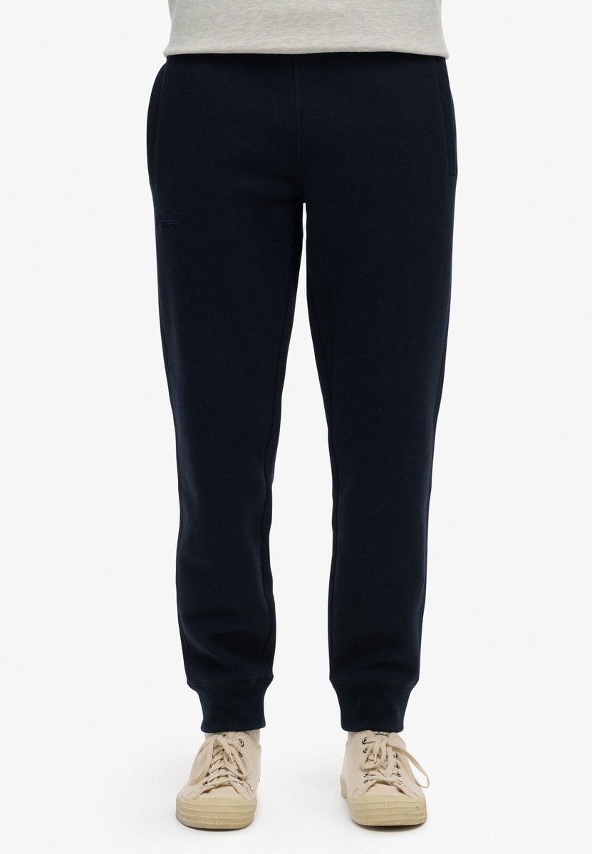 Superdry Essential joggingbroek met logo Heren Broeken Marineblauw