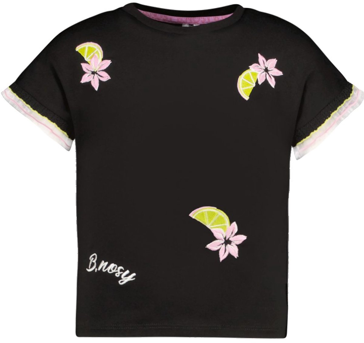 B.Nosy Y502-5408 Meisjes T-shirt - Maat 134/140