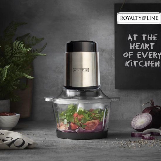Royalty Line - Hachoir multifonctionnel - 300W - Hachoir électrique - 1.2l