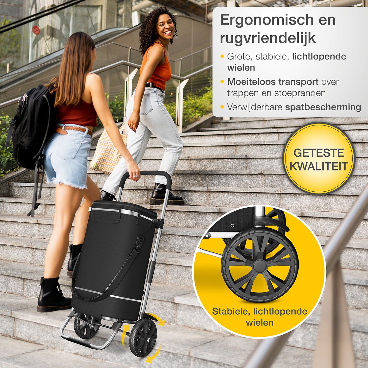 ELONEO Boodschappentrolley op Wielen