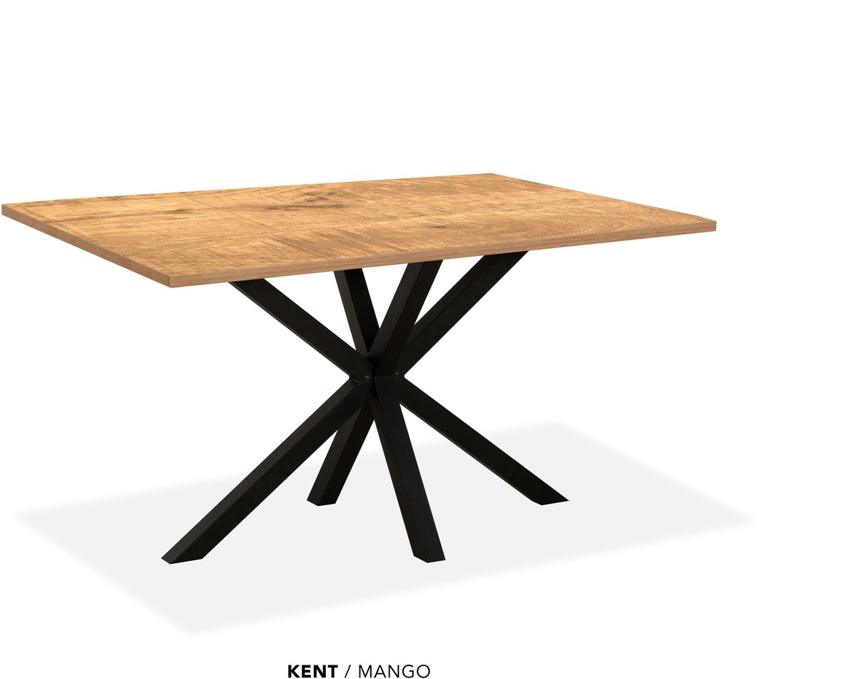 Maxfurn - Eettafel | Zeer krasvast | Kleur: Mango| Afmeting 190x90cm