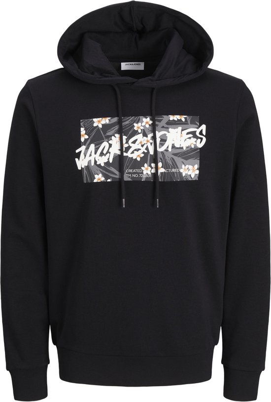 JACK&JONES JJHAWAII SHAPE SWEAT HOOD Heren Trui - Black