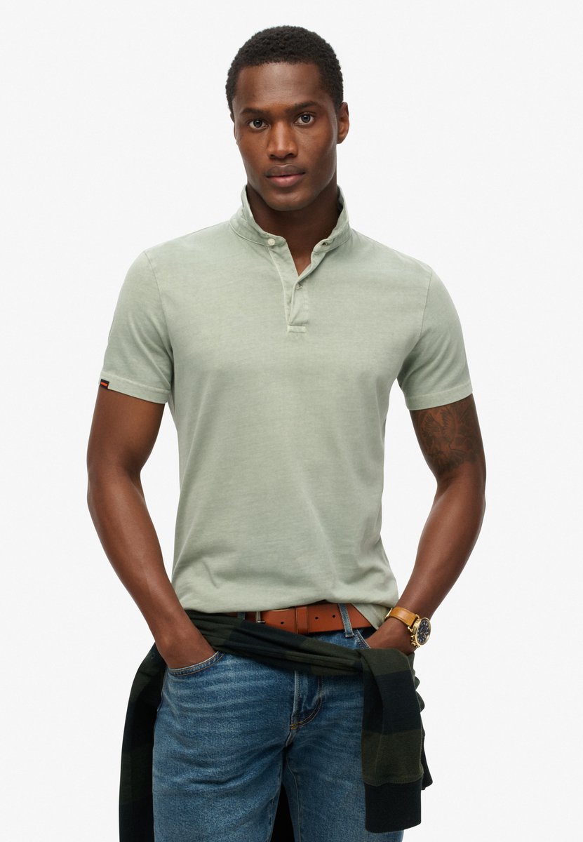 Superdry Studios Jersey Korte Mouw Poloshirt 3XL Man Groen