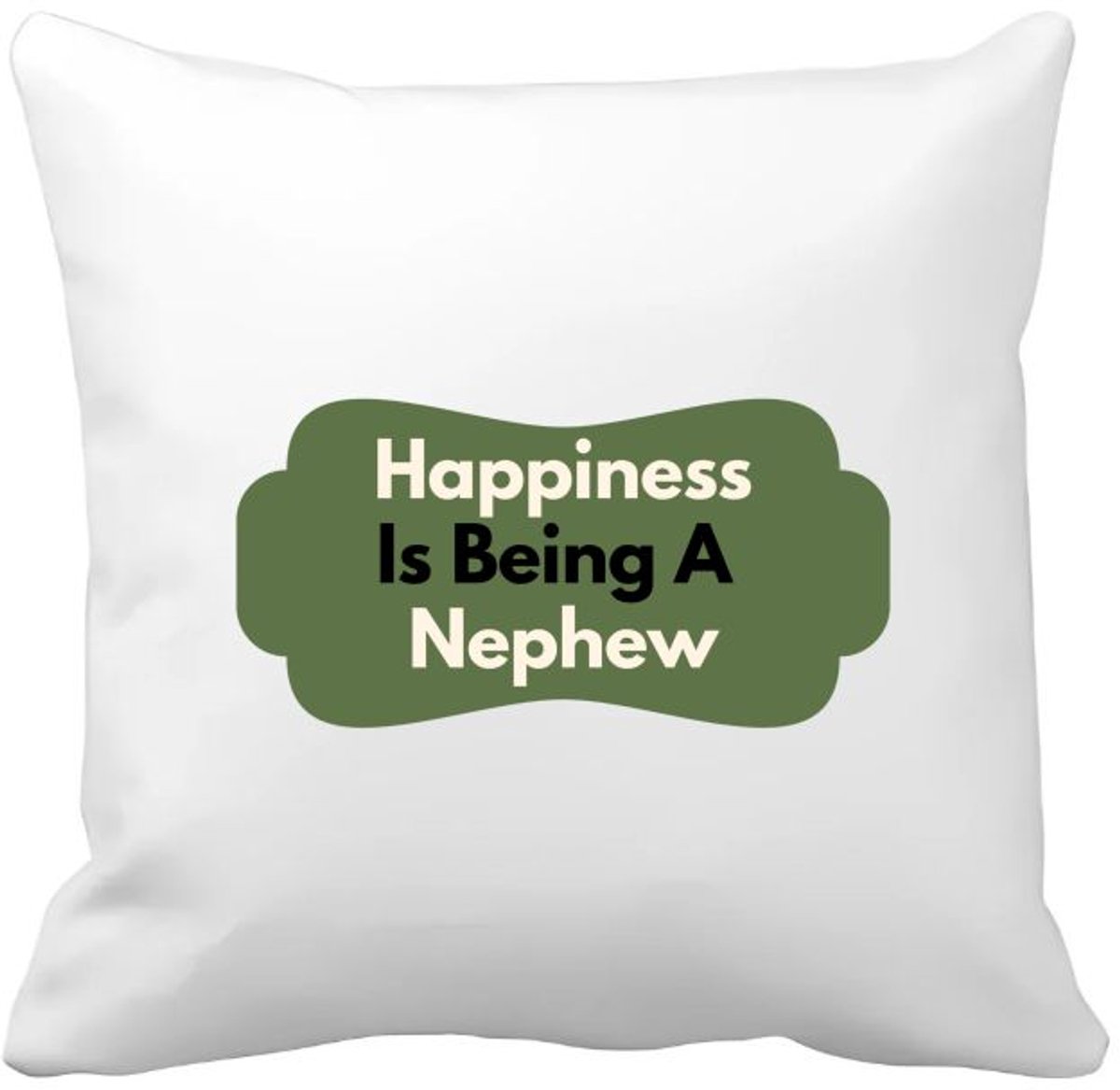 Akyol happiness is being a nephew Kussen hoes - Neef - de liefste neef - verjaardag - cadeautje voor neef - neef artikelen - kado - geschenk - 40 bij 40 cm Multicolor