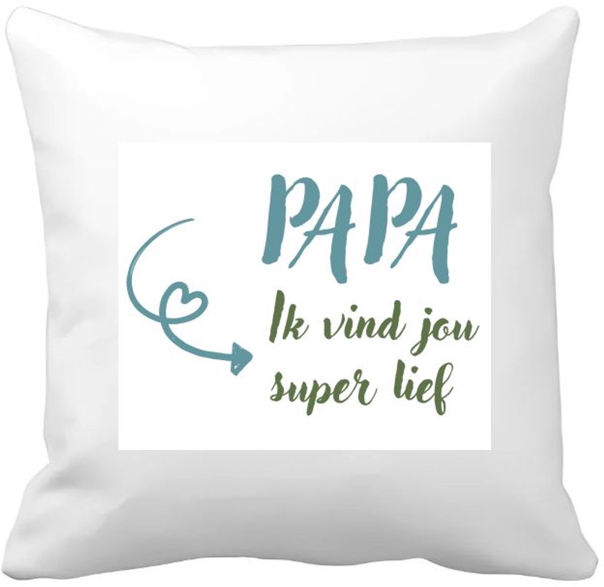Akyol papa ik vind jou Kussen hoes - Papa - je vader - vaderdag cadeautjes - verjaardagscadeau - gift - kado - 40 bij 40 cm Multicolor