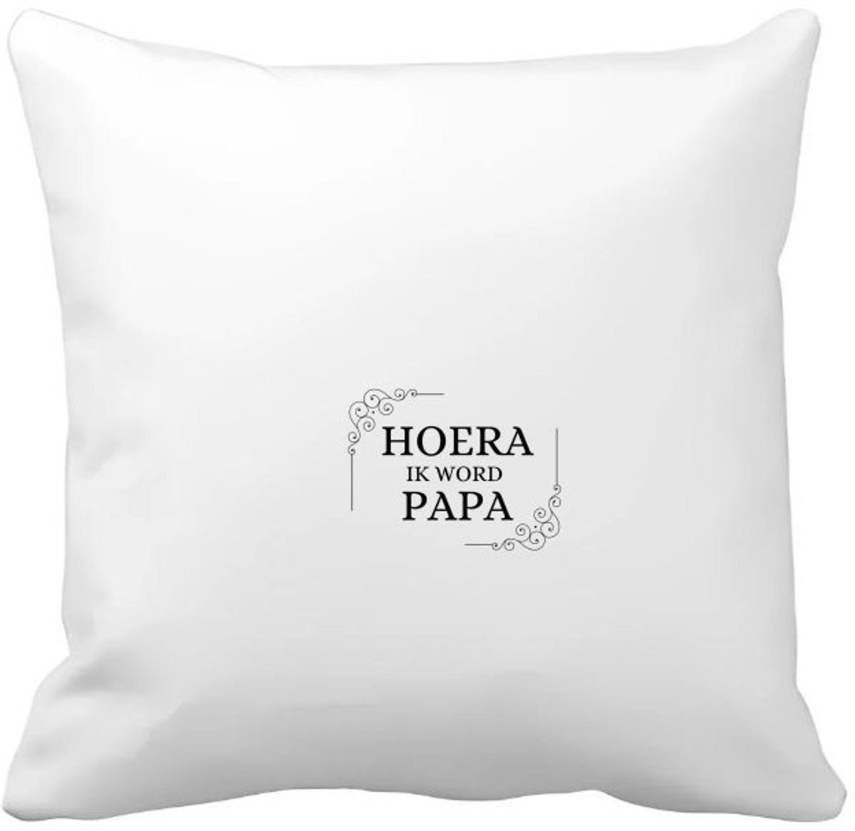 Akyol hoera ik word papa Kussen hoes - Vader - iemand die vader wordt - dadchelor - vader cadeautjes - geschenk - kado - 40 bij 40 cm Multicolor