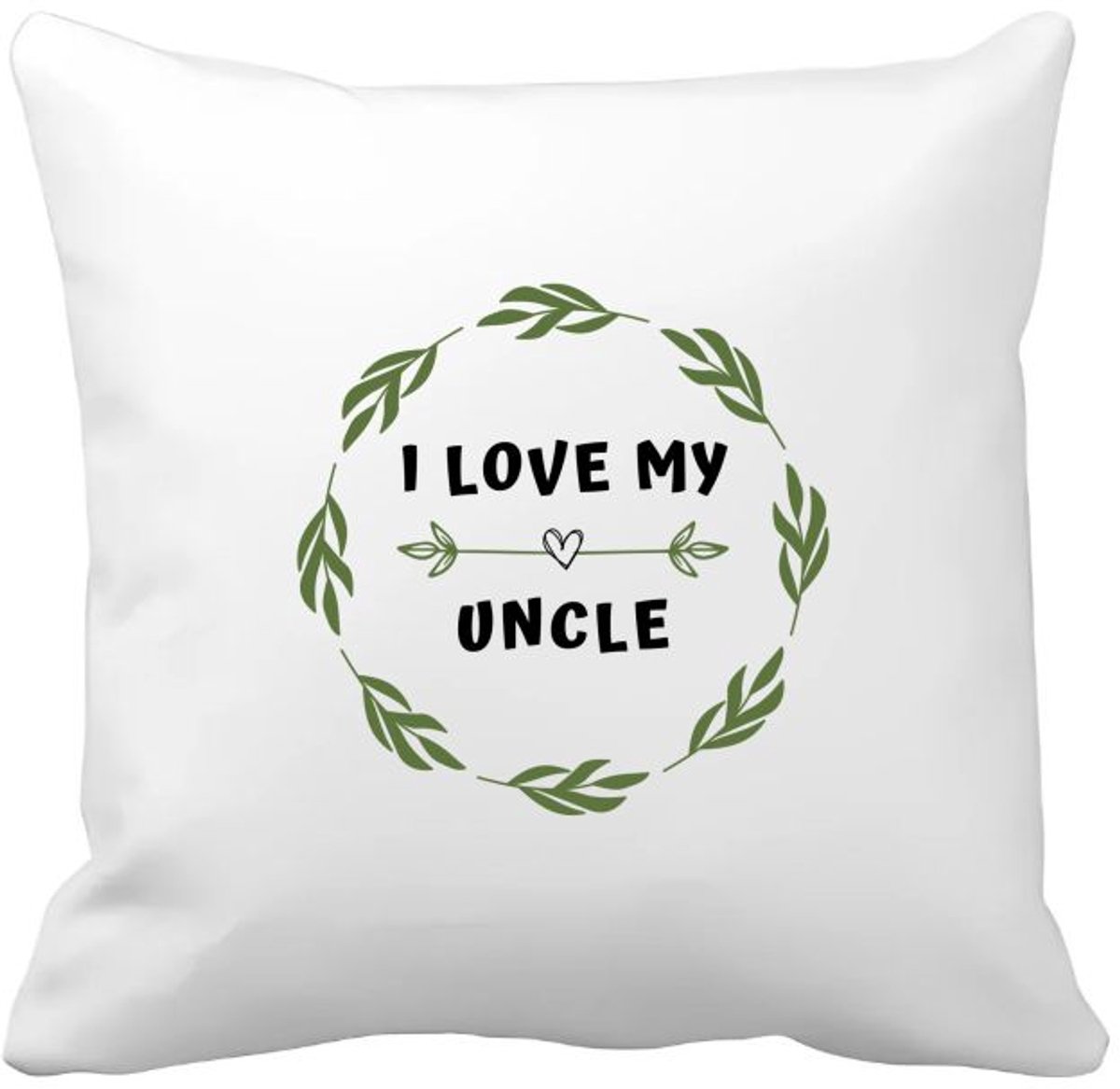 Akyol i love my uncle Kussen hoes - Oom - liefste oom - verjaardag - cadeautje voor oom - oom artikelen - kado - geschenk - 40 bij 40 cm Multicolor