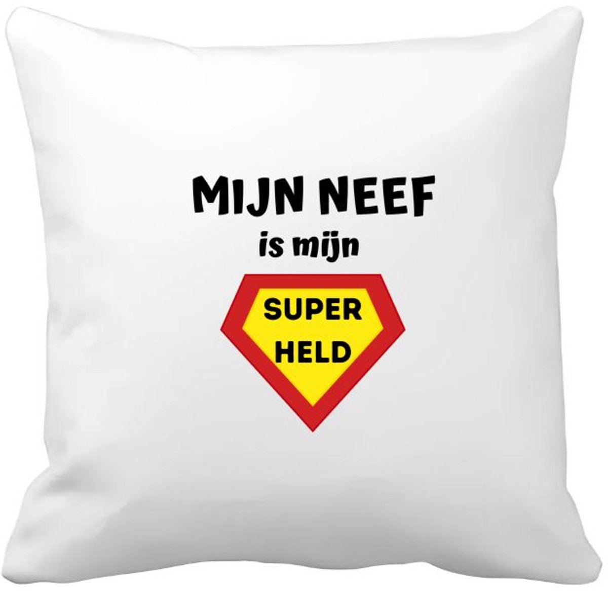 Akyol mijn neef is mijn superheld Kussen hoes - Neef - super held - verjaardag - cadeautje voor neef - neef artikelen - kado - geschenk - 40 bij 40 cm Multicolor