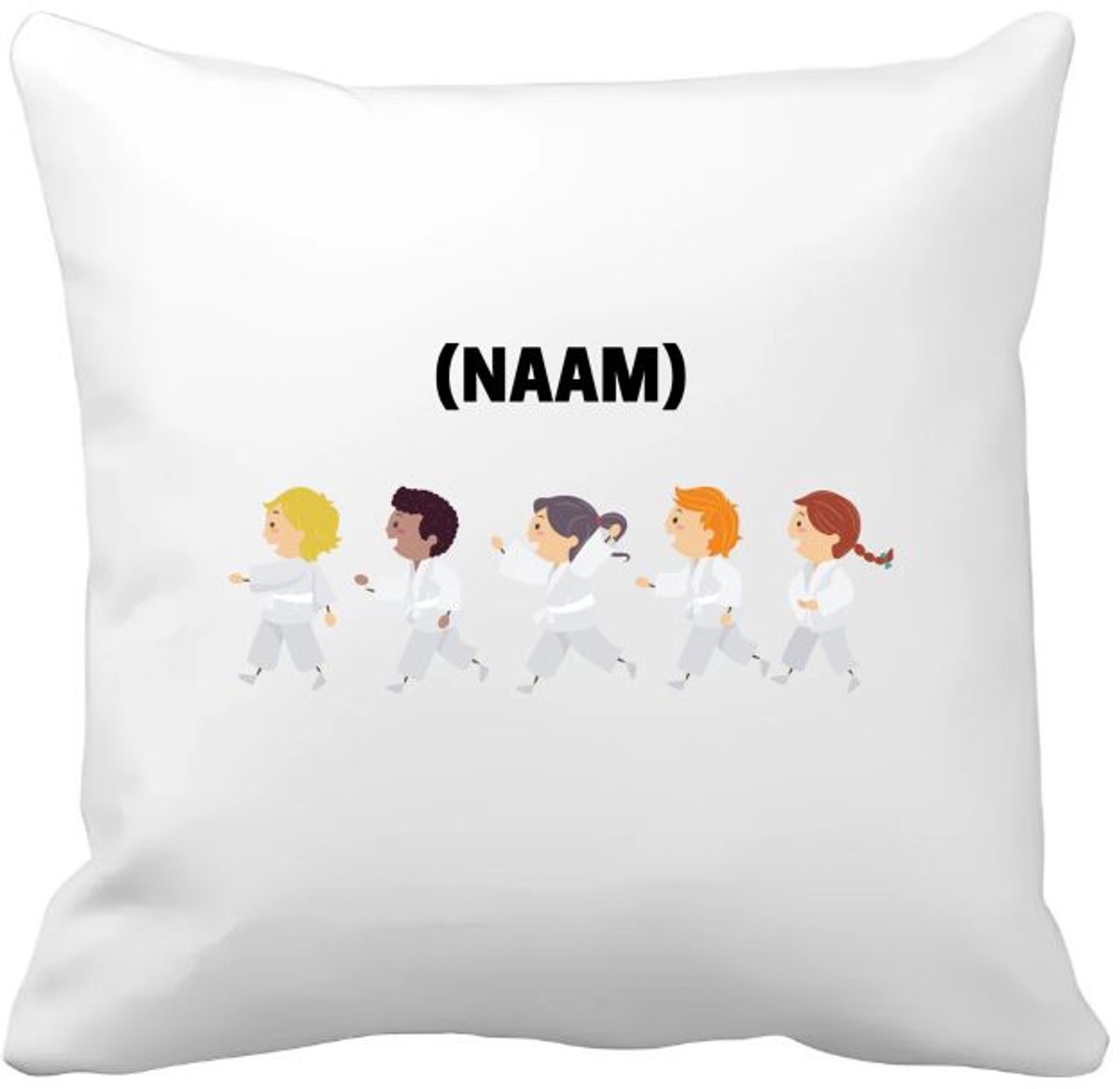 Akyol karate met eigen naam Kussen hoes - Sport - karateka - sport - 40 bij 40 cm Multicolor