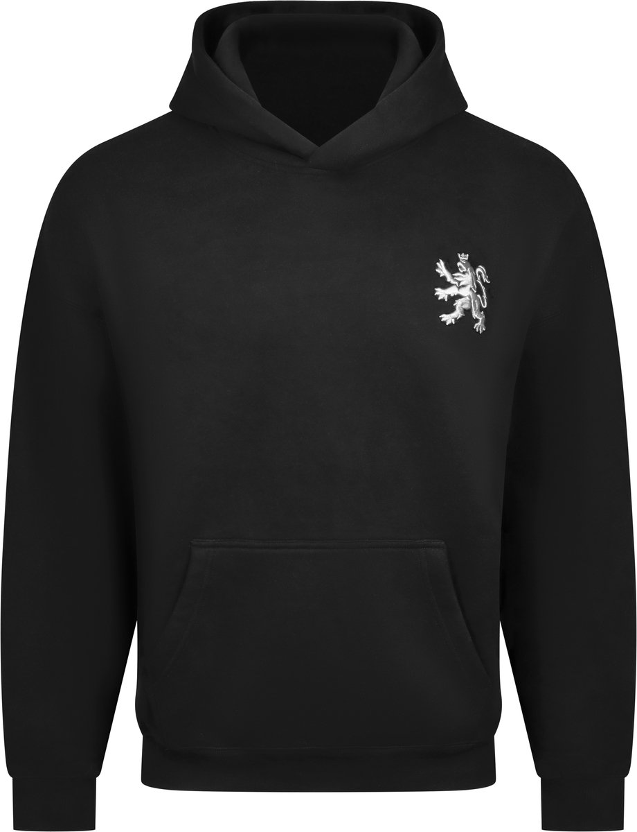 O.Leo Hoodie Witte Leeuw Zwart