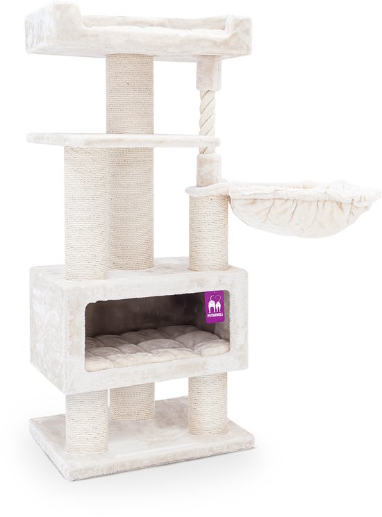 Petrebels Parklane 131 Griffoir - Crème - Troncs Extra Épais - 58 x 45 x 131 cm