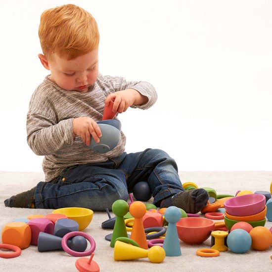 TickiT Regenboog Houten Kommen van TickiT — afbeelding 2