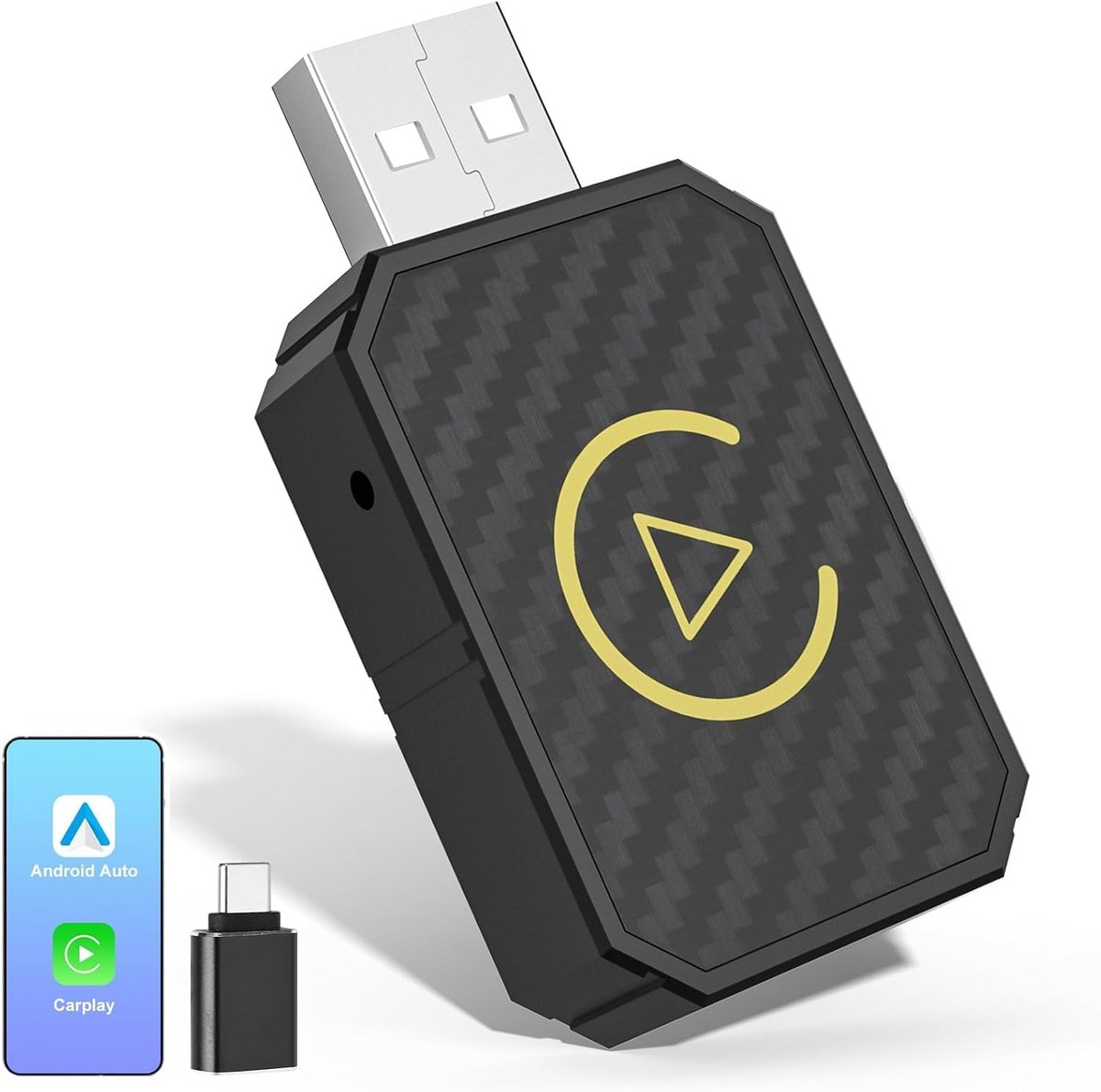 Draadloze Android Auto & Carplay Adapter - 2-in-1 Plug & Play Stick