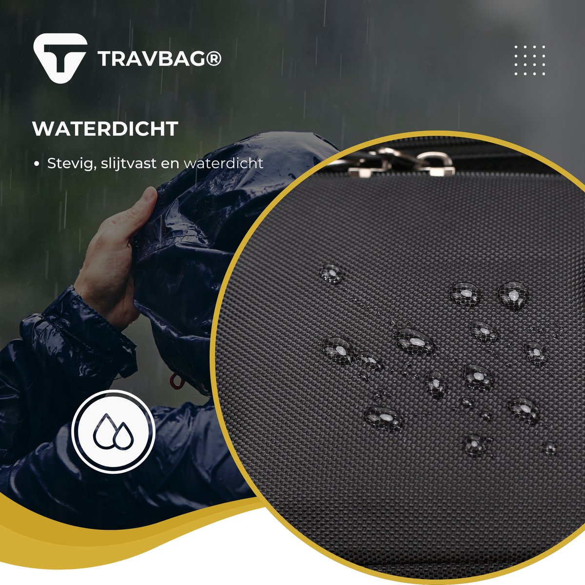 TRAVBAG® EXPLORER - XL Rugzak 65L met Laptopvak - Backpack Reistas - Wandelrugzak - Waterdicht & Verstelbaar - USB Oplaadpoort - Anti-diefstal - Incl. Reisslot - Voor Reizen, Werk & School – foto 3