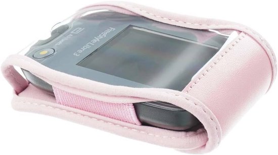 Leren tas met riemclip voor Freestyle Libre 1/2 en Insulinx - Roze mobiele telefoonhoes van RoJoHandschoentje — afbeelding 3