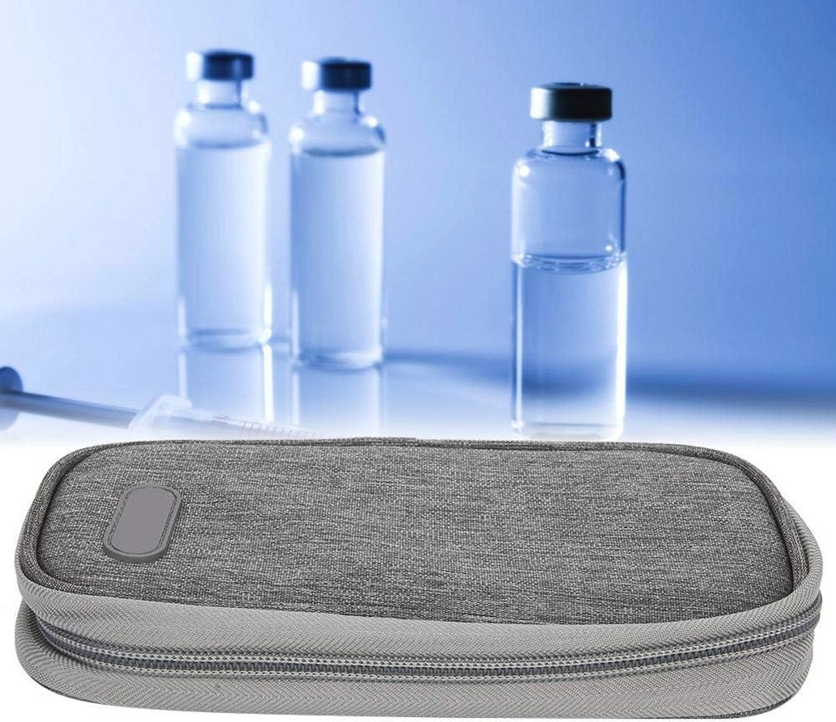 Draagbare Insuline Koude Opbergtas voor Medicijnen - Thermische Koeltas met Meerdere Opbergvakken