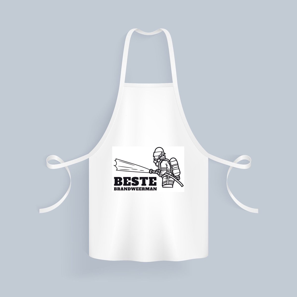 Akyol - beste brandweerman Keukenschort - Beste brandweerman - collega - cadeau - 82 bij 71 cm