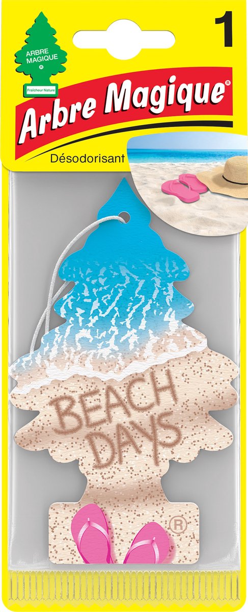 Wonderboom Luchtverfrisser Beach Days - auto geurtje - auto parfum - Arbre Magique