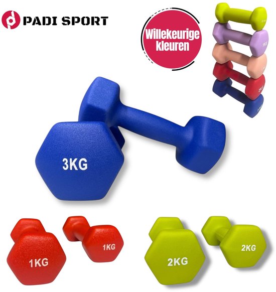 Dumbbell set - 2 x 3,0 kg - Neopreen