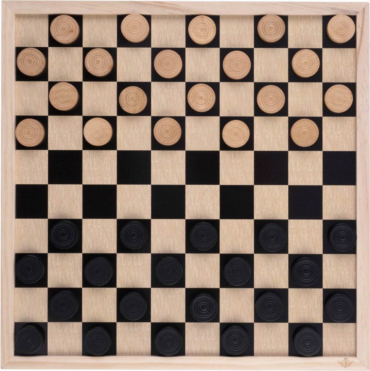 Tweezijdig Schaak- en Dambord van Hout – Groot Spelbord 40 x 40 cm – Houten Bord voor Schaakspel & Dammen – Klassiek Bordspel – Engelhart — afbeelding 4