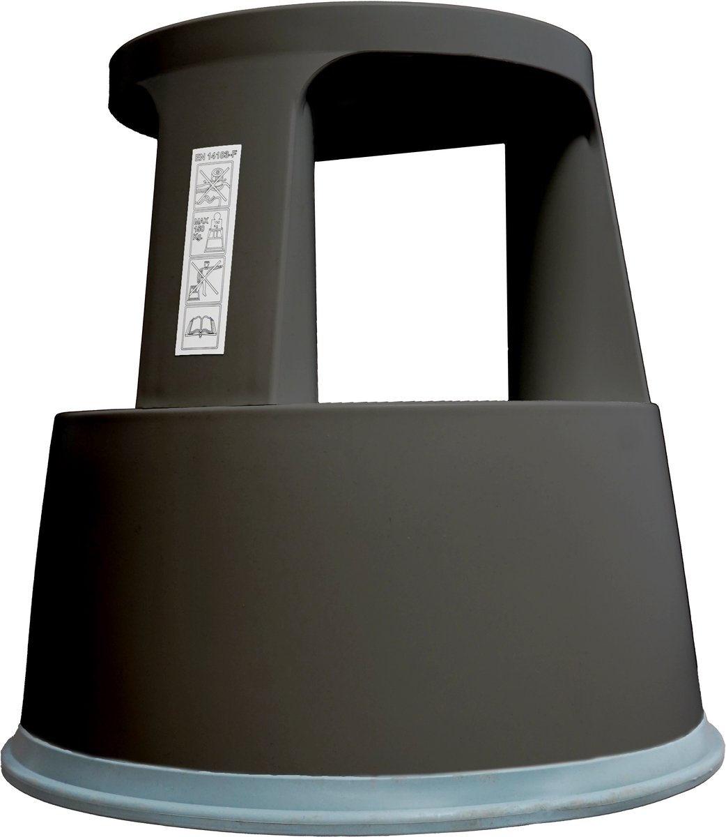Westcott opstapkruk - 43x29x42cm - zwart - AC-E91002