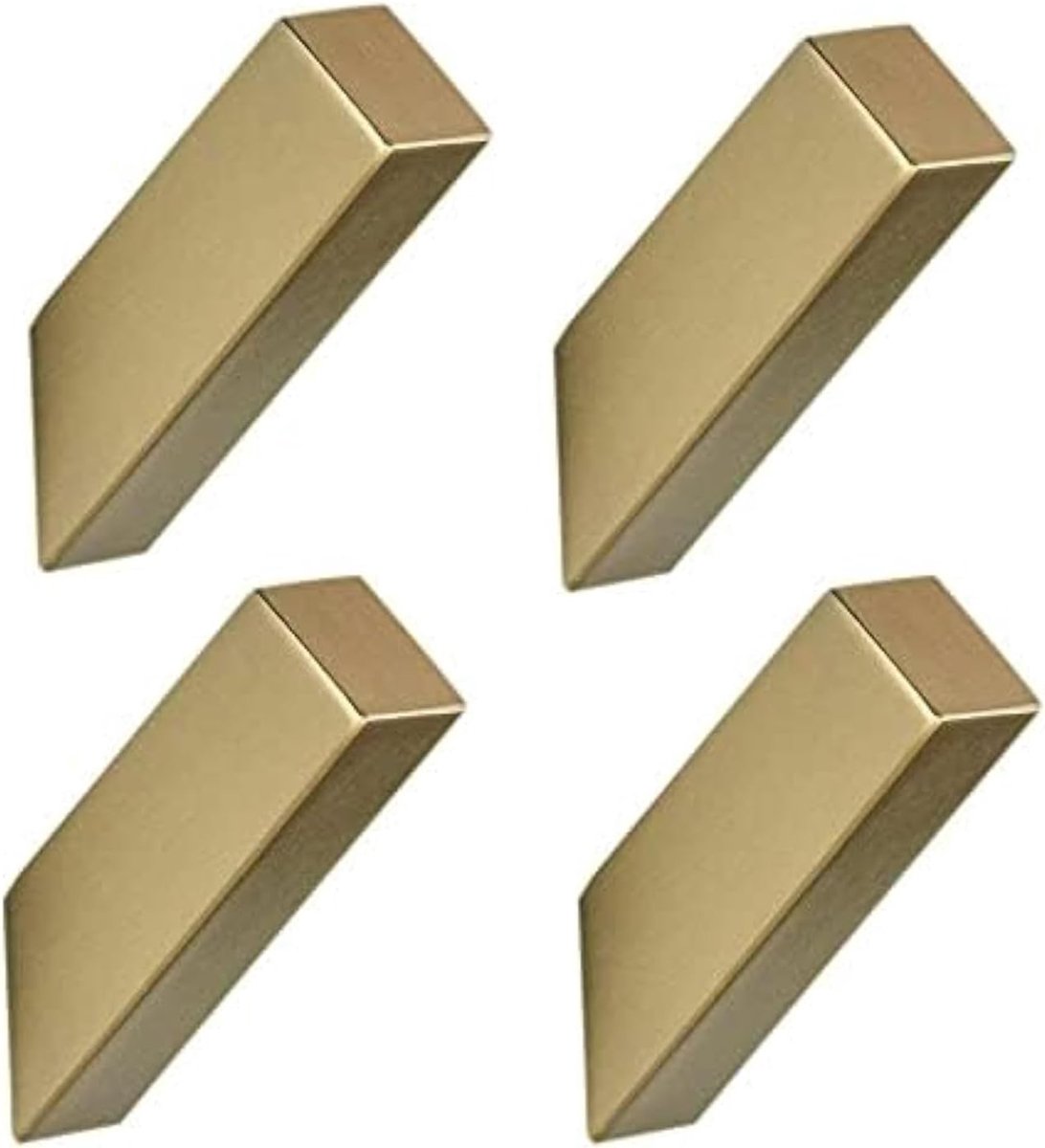4 stuks - Haak - Ophanghaken - Sleutelhaak - Kledinghaak - Handdoekhaakjes - handdoekhaken - met schroefjes - voor Badkamer, Woonkamer, Keuken - RVS - goud - 3.22 X 1 x 1.34 inch
