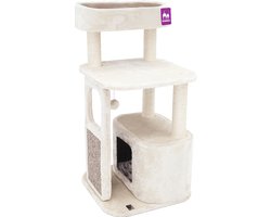 Petrebels Little Rock 99 Krabpaal -  Creme - 50 x 50 x 99 cm - stabiel