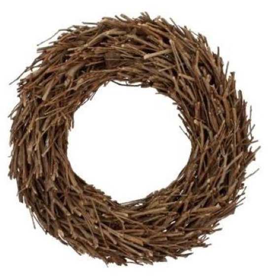 DBT Krans Landelijk Wijntakken-Natuurlijke Materialen Bruin D 40 cm