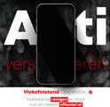 Telefoon met screenprotector, omringd door vingerafdrukken. "Vlekstotend Oppervlak".