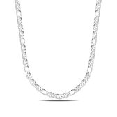 Juwelier Zwartevalk - Zilveren valkenoog schakel ketting - 25.120-3.8/60cm