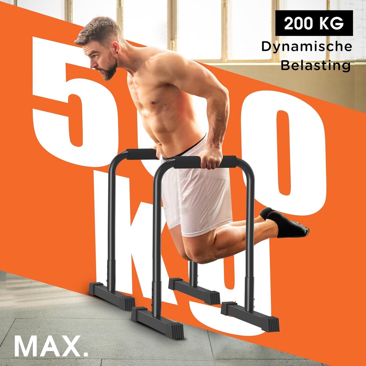 DH FitLife Liegestützgriffe Dip Barren Fitness Parallettes (Dip Stange & Verstellbare Dip-Station 80-90 cm, Parallettes für Calisthenics & Krafttraining), Stabil & Sicher, Indoor & Outdoor Fitness Equipment DH FitLife Liegestützgriffe Dip Barren Fitness Parallettes (Dip Stange & Verstellbare Dip-Station 80-90 cm, Parallettes für Calisthenics & Krafttraining), Stabil & Sicher, Indoor & Outdoor Fitness Equipment