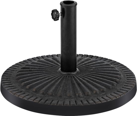 COSTWAY Parasol 300 cm, tuinparasol met zwengel, aan beide