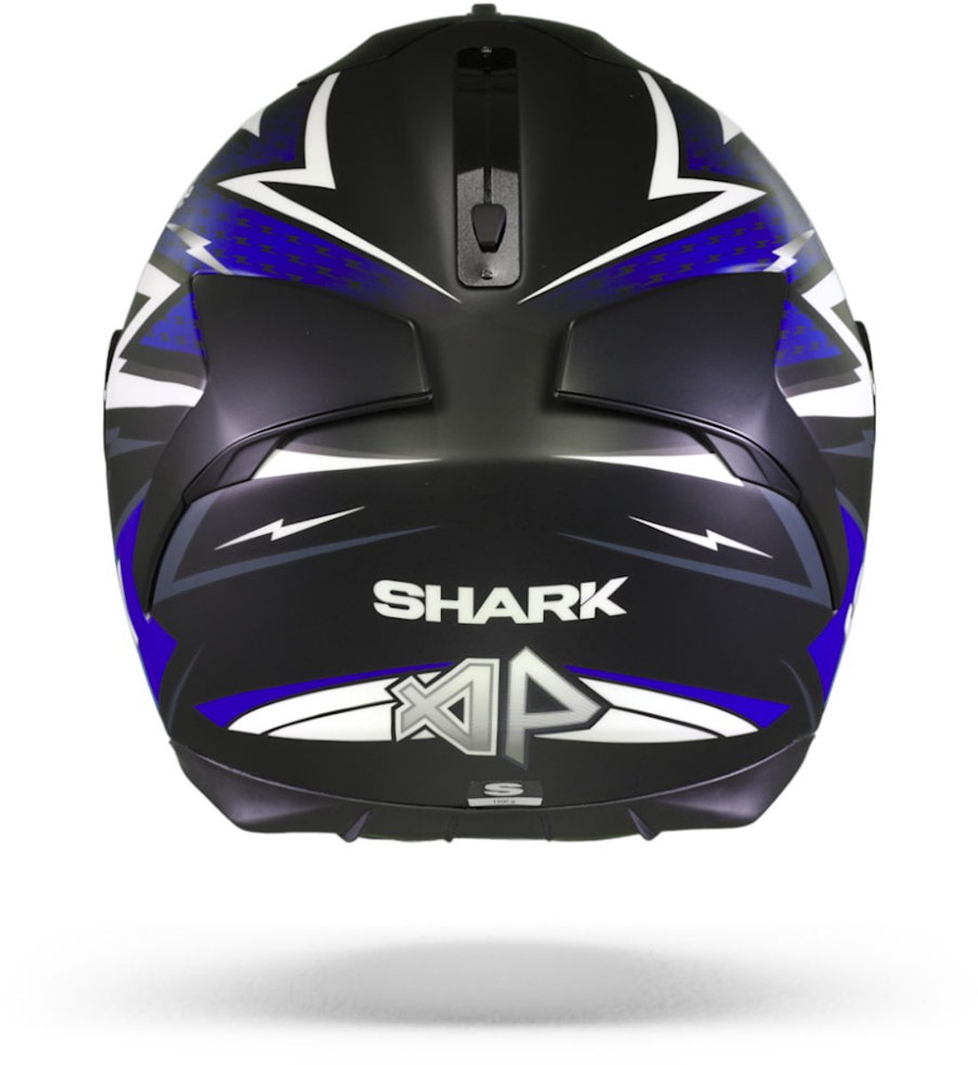 SHARK SPARTAN 1.2 ADRIAN PARASSOL Motorhelm integraalhelm Mat Zwart Blauw Zilver - Maat S – foto 5